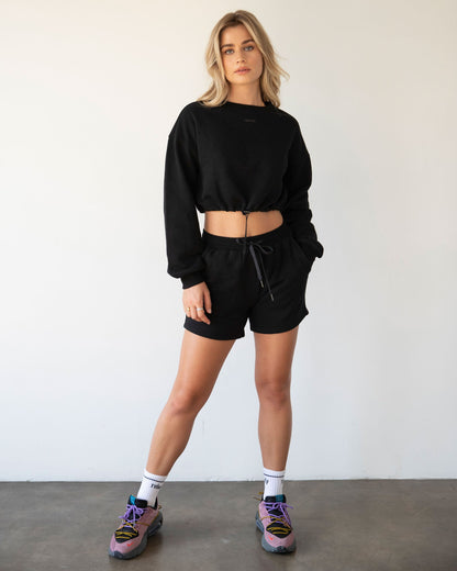 Full Sleeve Crop Sweatshirt