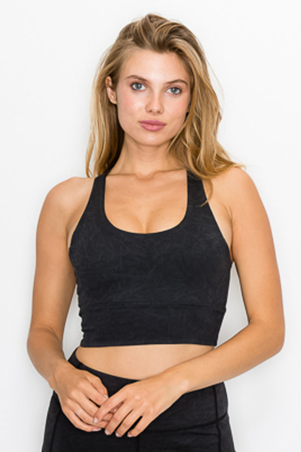 Hallow Race Back Crop Top