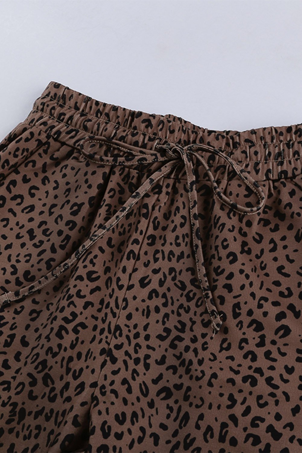 Breezy Leopard Joggers Brown