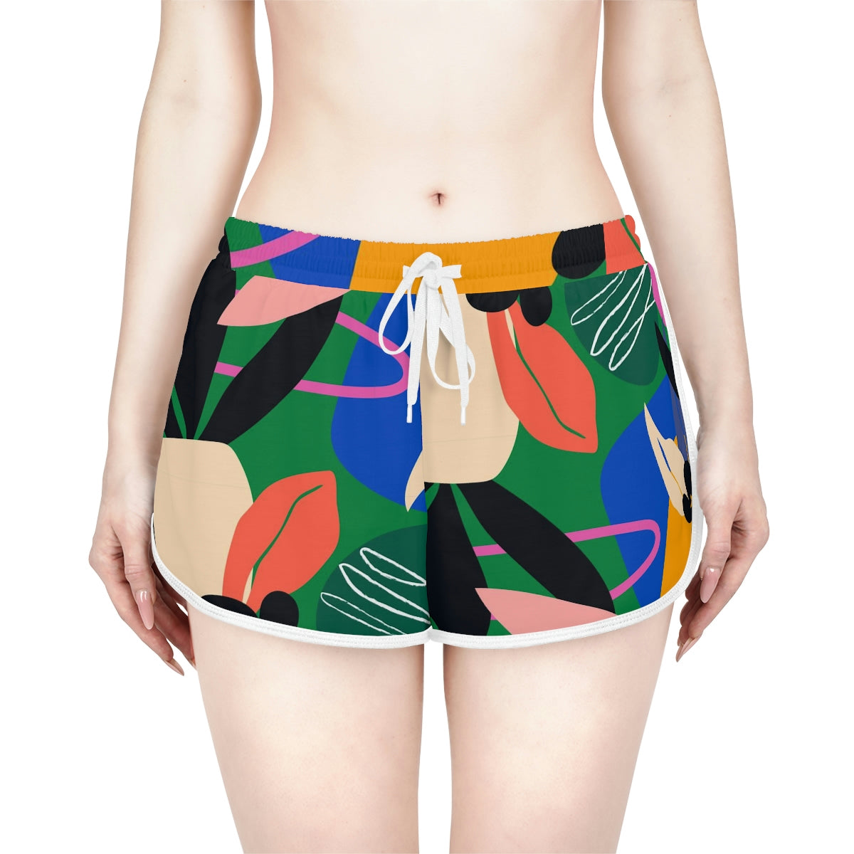 Women's Athletic Shorts - Botanical