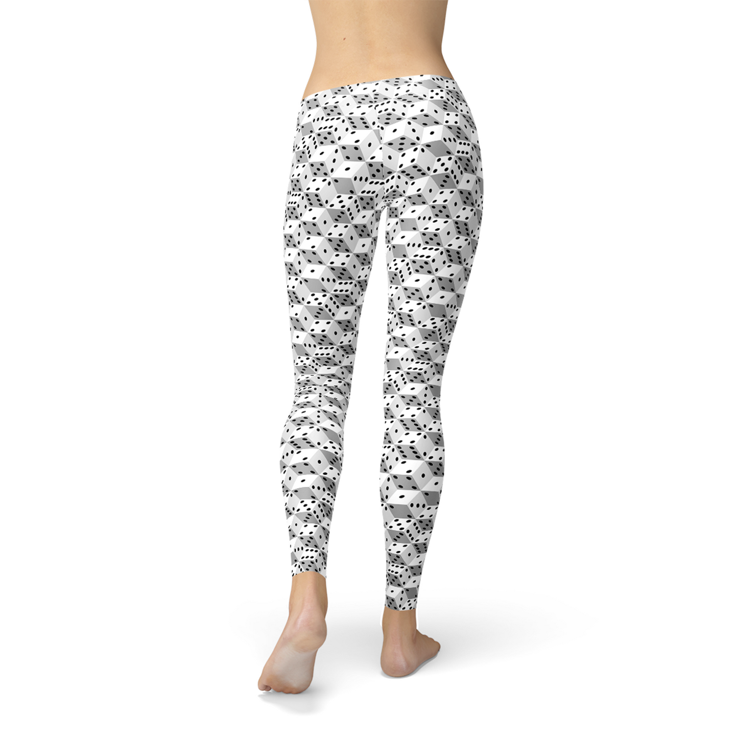 Black and White Dice Leggings