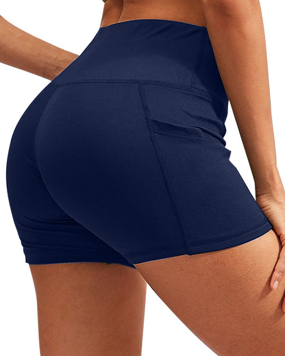 High Waist Shorts With Pocket