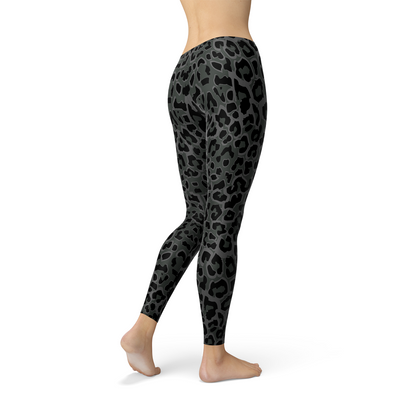 Black Leopard Spots Leggings