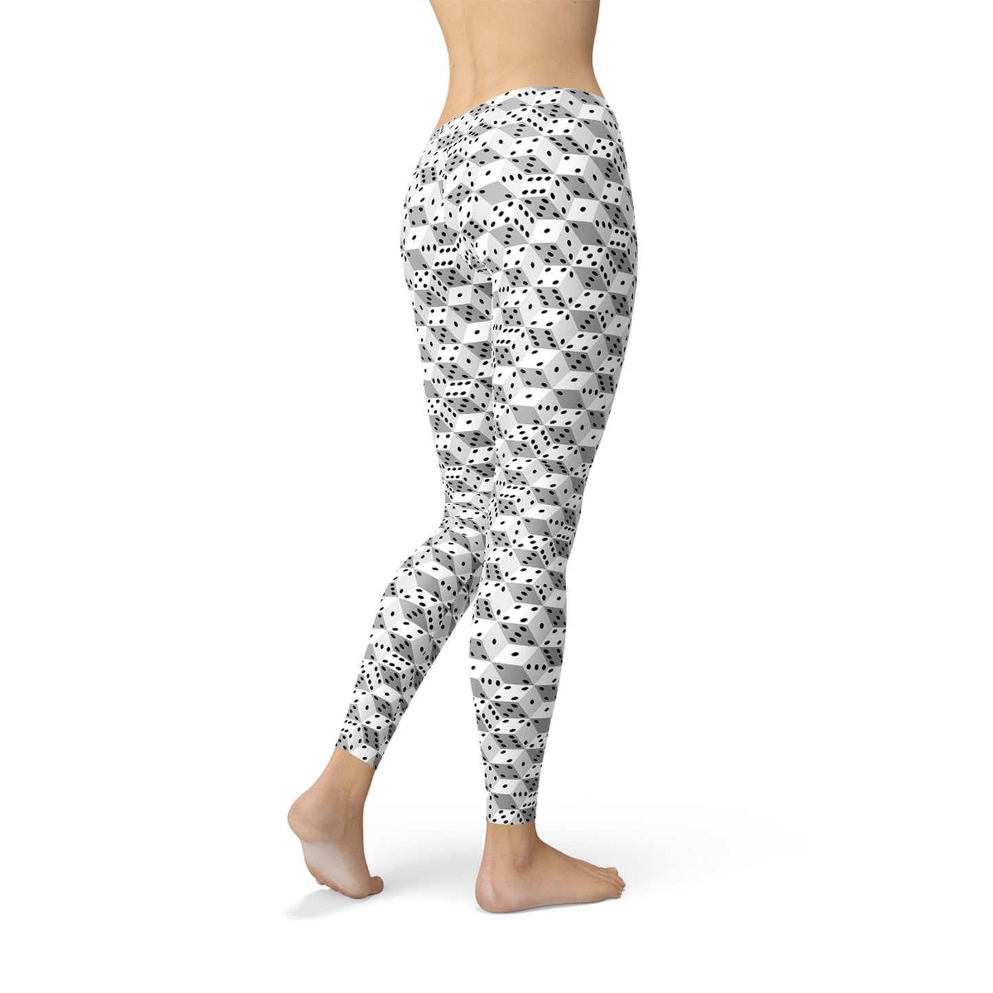 Black and White Dice Leggings