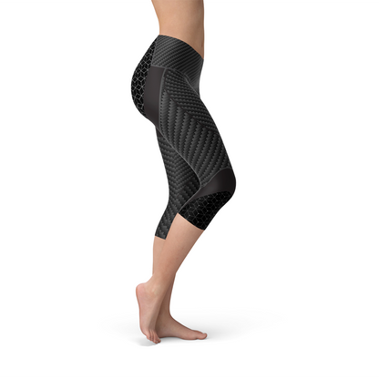 Carbon Fiber Capri Leggings