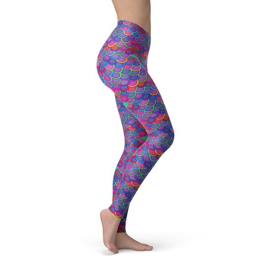 Mermaid Pink Purple Leggings