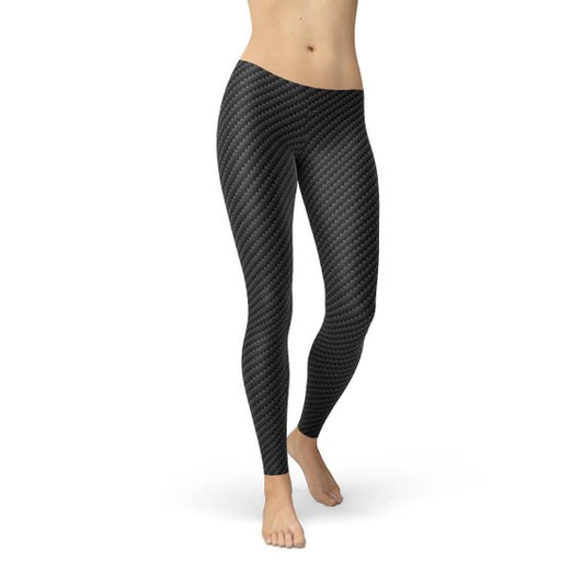 Carbon Fiber Black Leggings