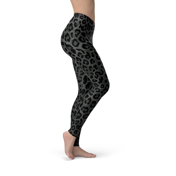 Black Leopard Spots Leggings