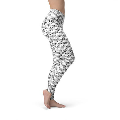 Black and White Dice Leggings