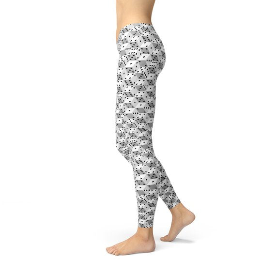 Black and White Dice Leggings